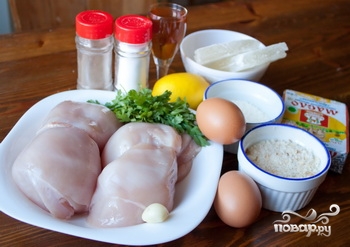 Рецепт Куриные шницели с пармезаном