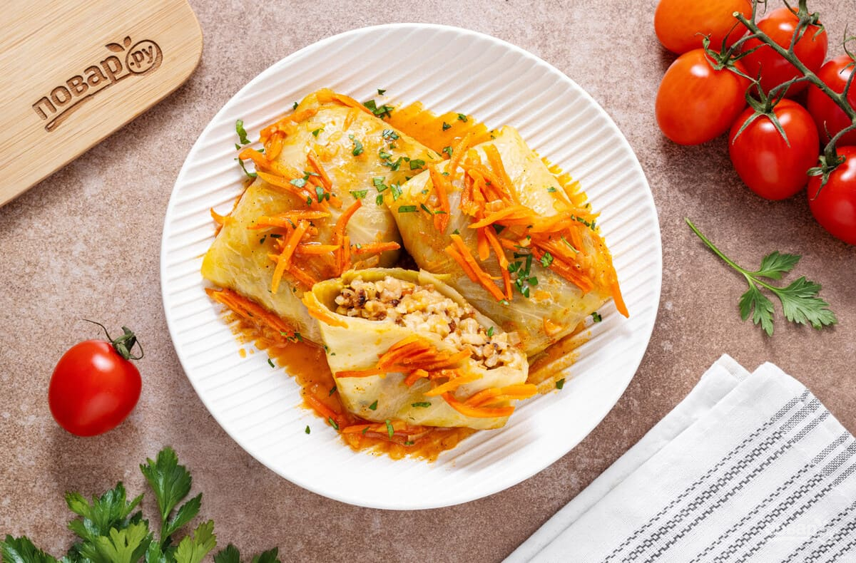 Постные голубцы