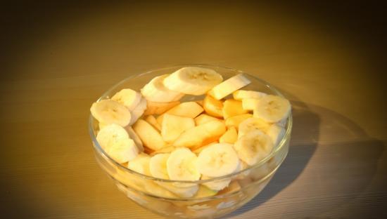 Рецепт Пюре из бананов и яблок