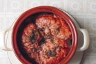 Запеченные телячьи мозги с овощами