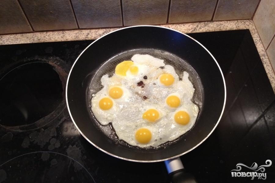 Рецепт Яичница из перепелиных яиц