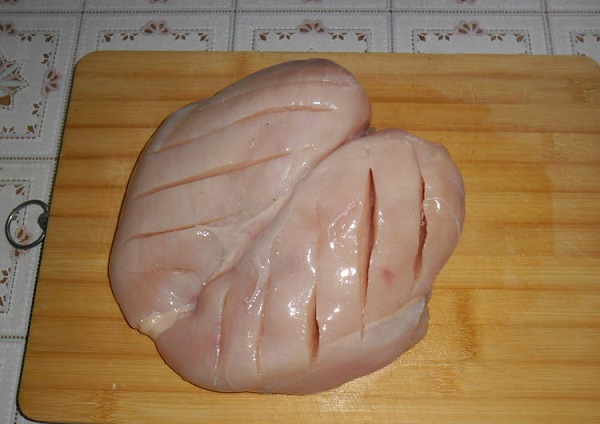 Рецепт Куриная грудка в кефире