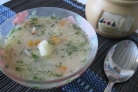 Суп куриный с плавленым сыром