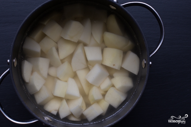 Рецепт Запеченный картофель кусочками