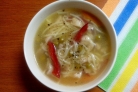 Куриный суп на овощном бульоне