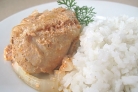 Курица в горшочке с паприкой и сливками
