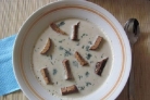 Суп из кольраби с гренками