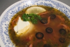 Солянка с сосиской и картошкой