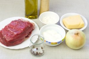 Рецепт Мясо в сырном соусе