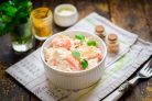 Салат с курицей и помидорами