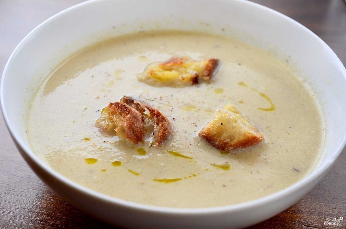 Рецепт Суп из цветной капусты с плавленым сыром