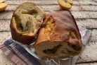 Шарлотка с яблоками и киви