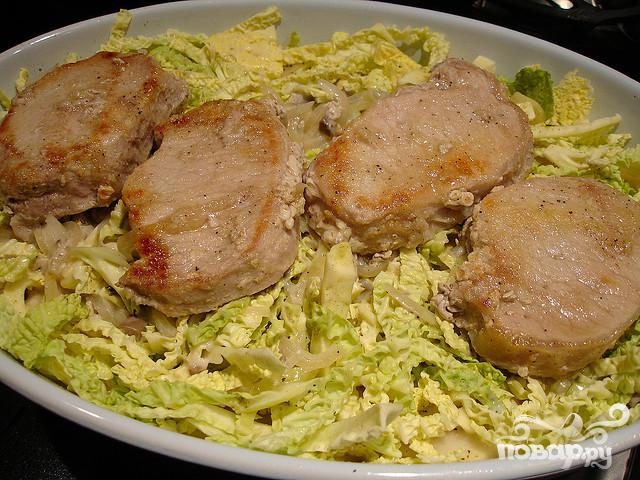 Рецепт Свинина с капустой