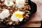 Яичница с артишоками и картофелем