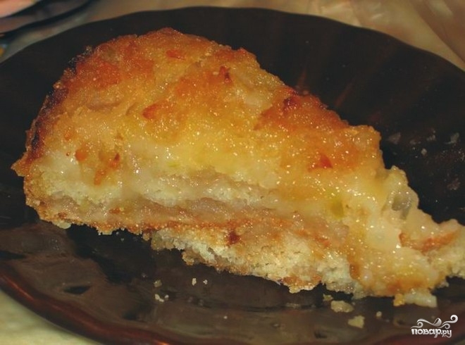 Рецепт Яблочный пирог в микроволновке