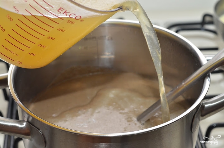 Доводится ли крем суп до кипения со сливками. Число бульон. Сливки разбавленные водой