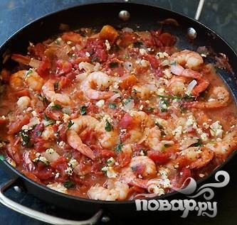 Рецепт Запеченные креветки в томатном соусе