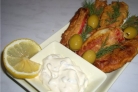 Крабовые палочки фаршированные в кляре