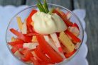 Салат из крабовых палочек с сыром