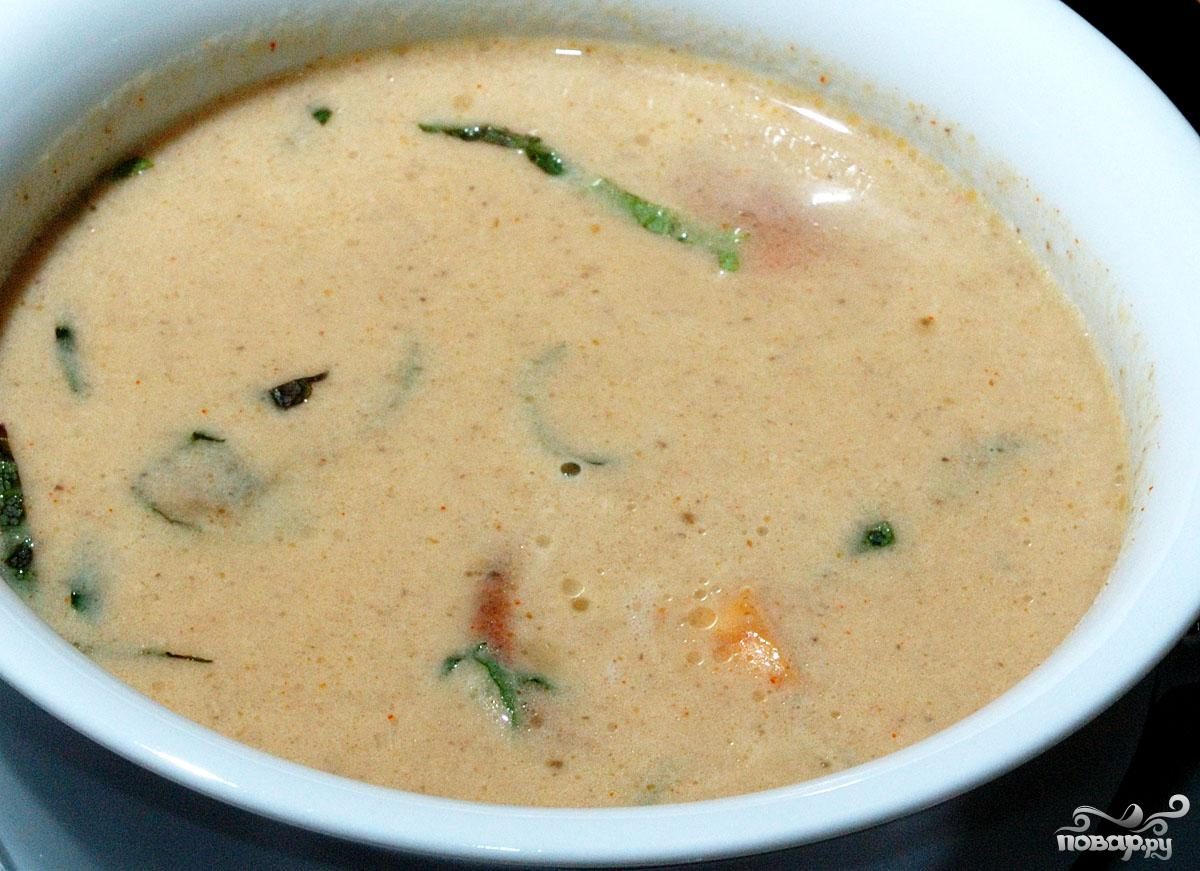 Рецепт Тыквенный суп с лисичками