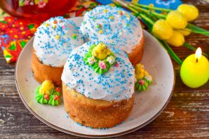 Кулич с коньяком и изюмом