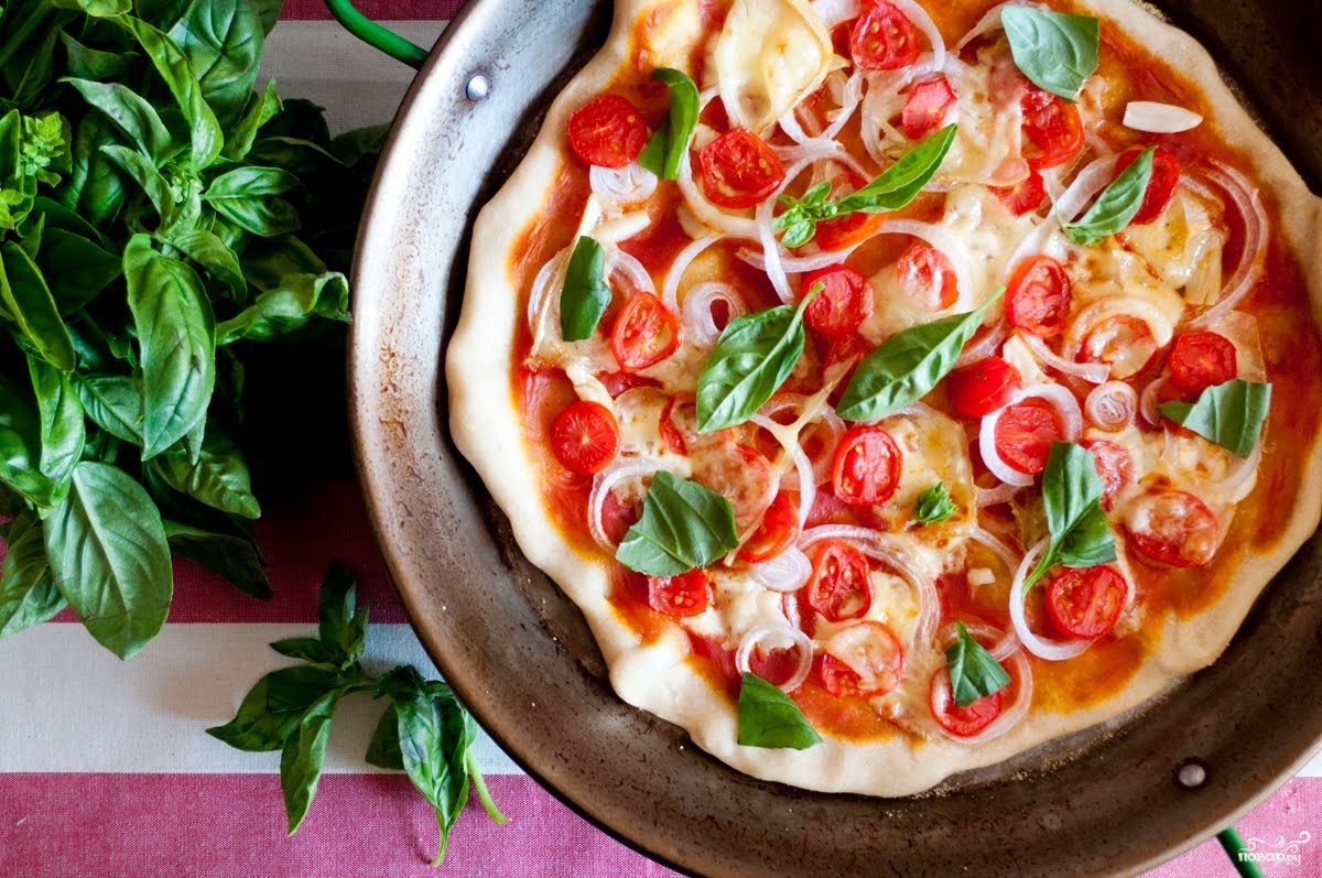 Рецепт Пицца с помидорами черри