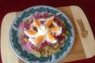 Салат из баклажана с яйцом