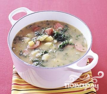 Рецепт Суп с колбасой и капустой