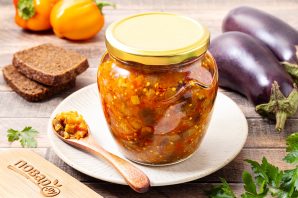 Баклажанная икра на зиму без стерилизации