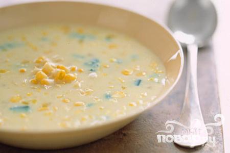 Рецепт Суп с кукурузой, луком и чили