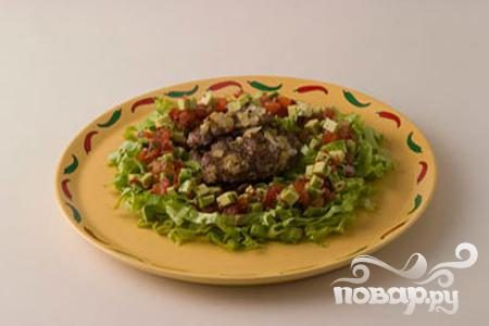 Рецепт Баранина с салатом из авокадо