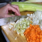 Рецепт Куриный суп с клецками, сельдереем и кабачками