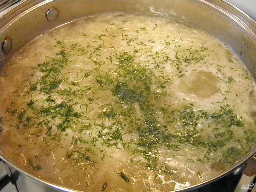 Капустный суп с курицей