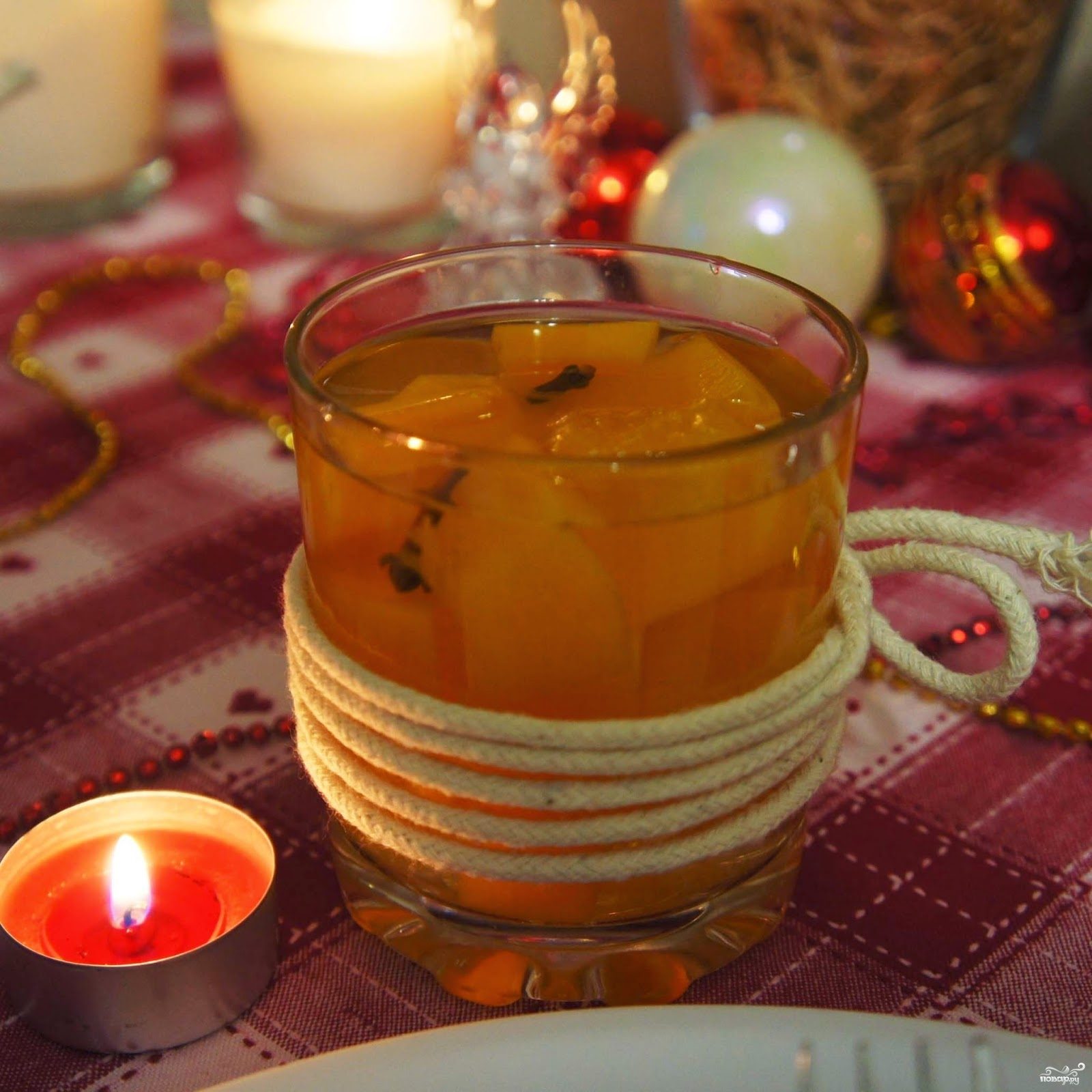 Рецепт Компот из тыквы с апельсином