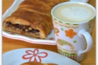 Слоеная косичка с шоколадом