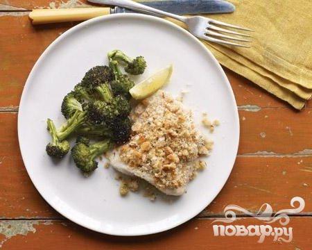 Рецепт Запеченная рыба с брокколи