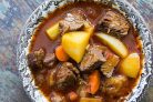 Ребрышки с картофелем и пивом в казане