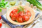 Салат "Красная шапочка" с помидорами