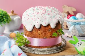 Помазка на куличи из белков