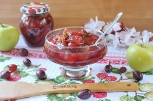Варенье из крыжовника с яблоками