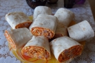 Рулетики из лаваша с морковкой