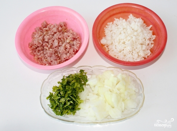 Рецепт Тефтели с рисом жареные