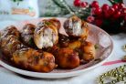Домашняя колбаса из свинины и курицы