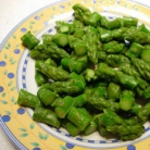 Рецепт Морские гребешки с зеленой спаржой и пармезаном