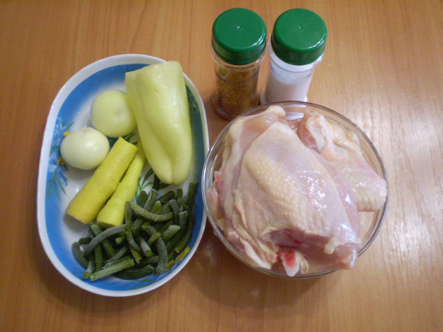 Рецепт Курица с овощами в пароварке