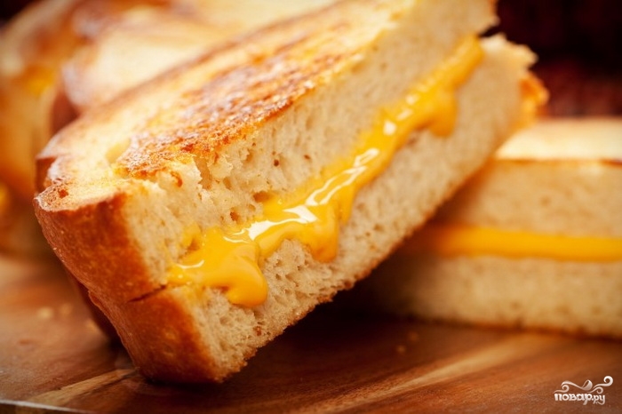Рецепт Бутерброды с жареным хлебом и сыром