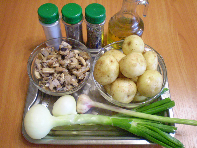 Рецепт Тушеная картошка с грибами
