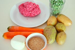 Рецепт Запеканка с фаршем с овощами