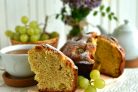 Миндальный кекс с виноградом