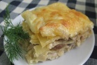 Лазанья с курицей и грибами